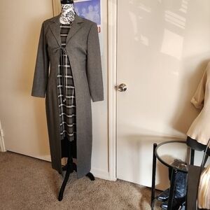 𝅺breakin' Loose Gray Collegiate Longline Duster Size 11/12